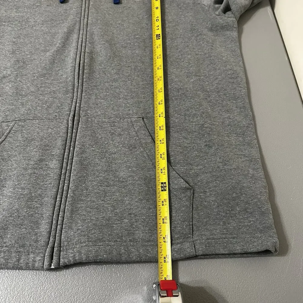 NBA Philadelphia 76ers Men’s Grey XL Zip Front Hoodie